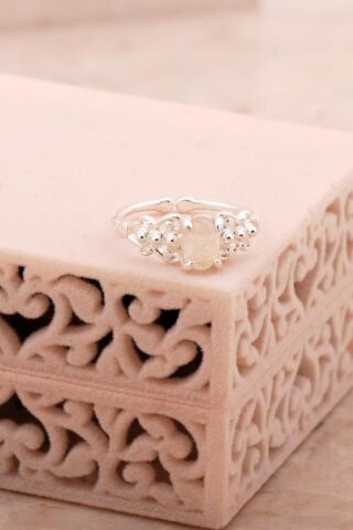 Sitrin Tasarım Gümüş Yüzük 5782