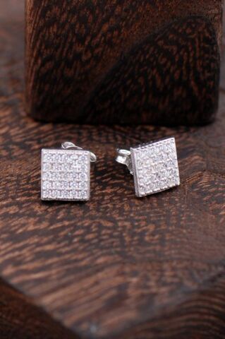 Kare Gümüş Küpe 2294