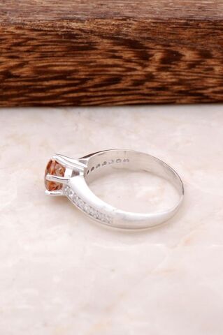 Renk Değiştiren Sultan Taşlı Gümüş Yüzük 2055