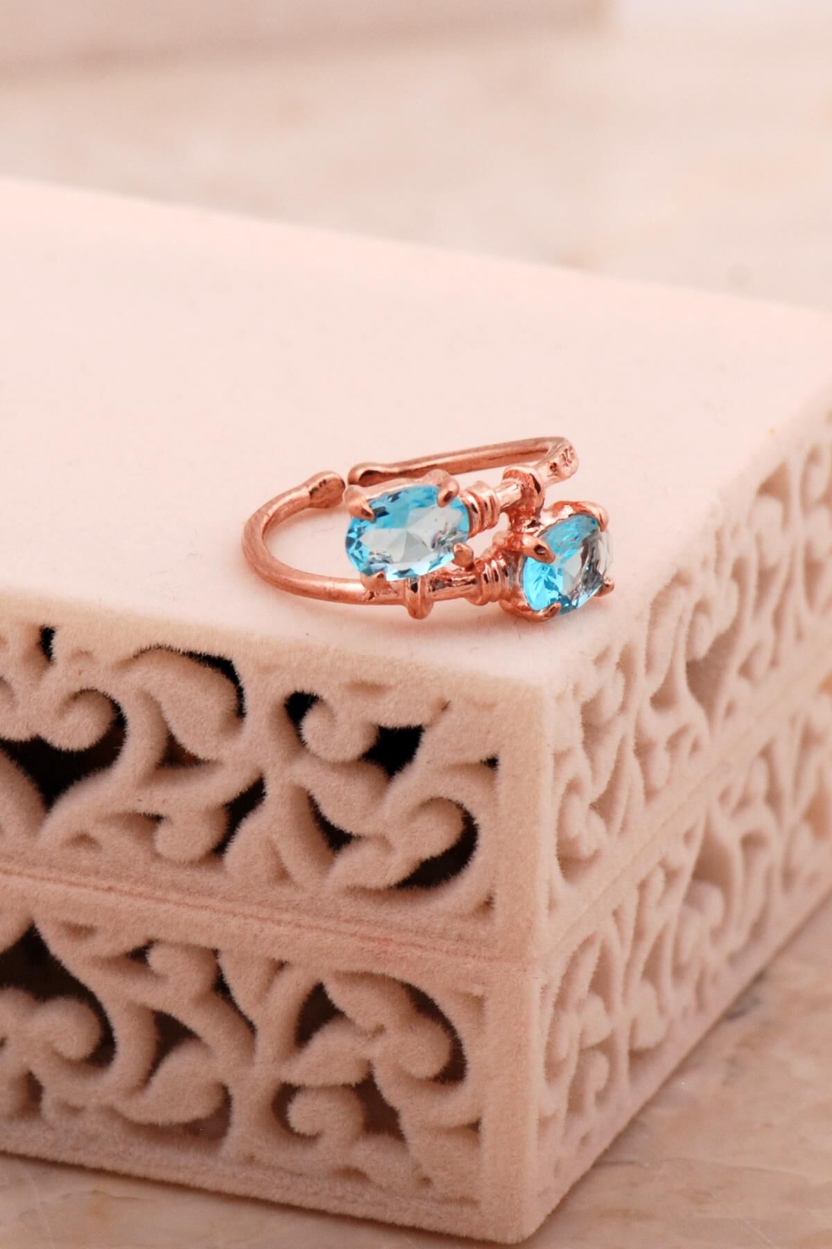 Akua Marin Rose Gümüş Yüzük 5795