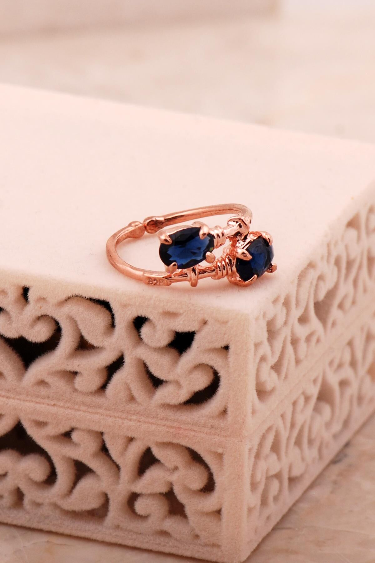 Safir Rose Gümüş Yüzük 5796