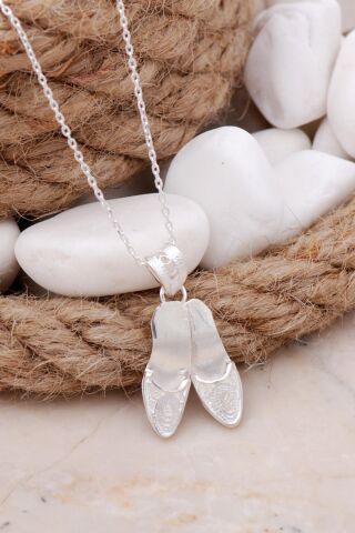 Çarık Telkari Elişi Gümüş Kolye 7621