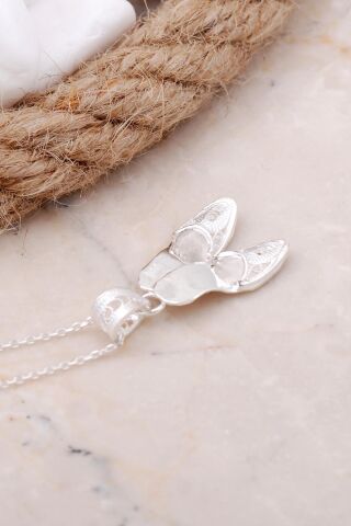 Çarık Telkari Elişi Gümüş Kolye 7621