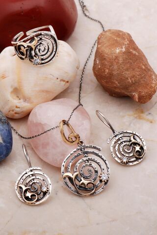 Sarma Elişi Gümüş Tasarım Set 2095