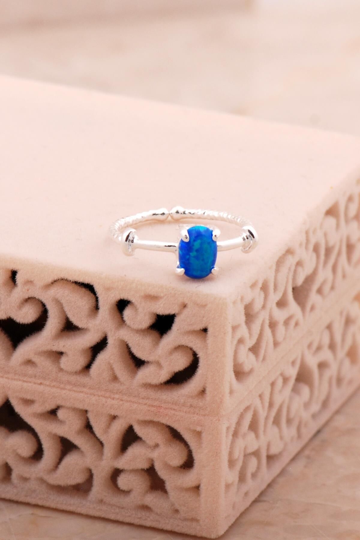 Opal Taşlı Gümüş Yüzük 5807