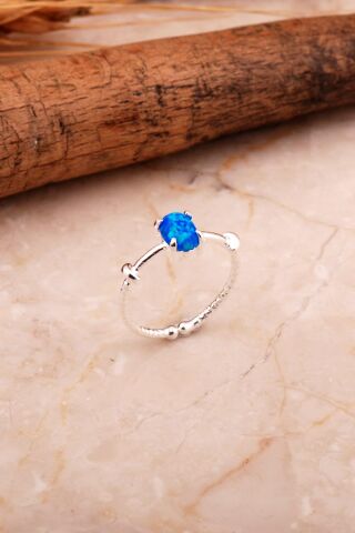 Opal Taşlı Gümüş Yüzük 5807