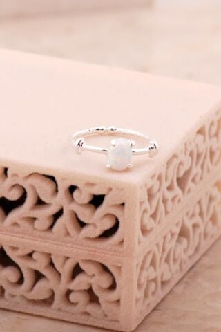 Opal Taşlı Gümüş Yüzük 5808