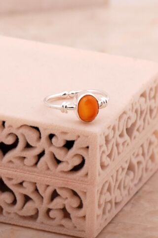 Akik Taşlı Gümüş Yüzük 5809