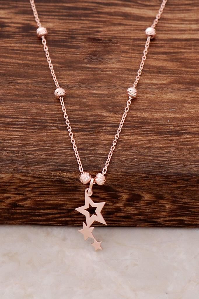 Dorissa Yıldız Tasarım Gümüş Kolye 6484
