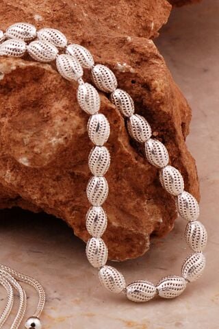 Usta İşi Özel Üretim Elişi Telkari Gümüş Tesbih 351