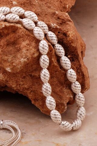 Usta İşi Özel Üretim Elişi Telkari Gümüş Tesbih 352