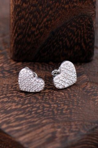 Kalpli Gümüş Küpe 2297