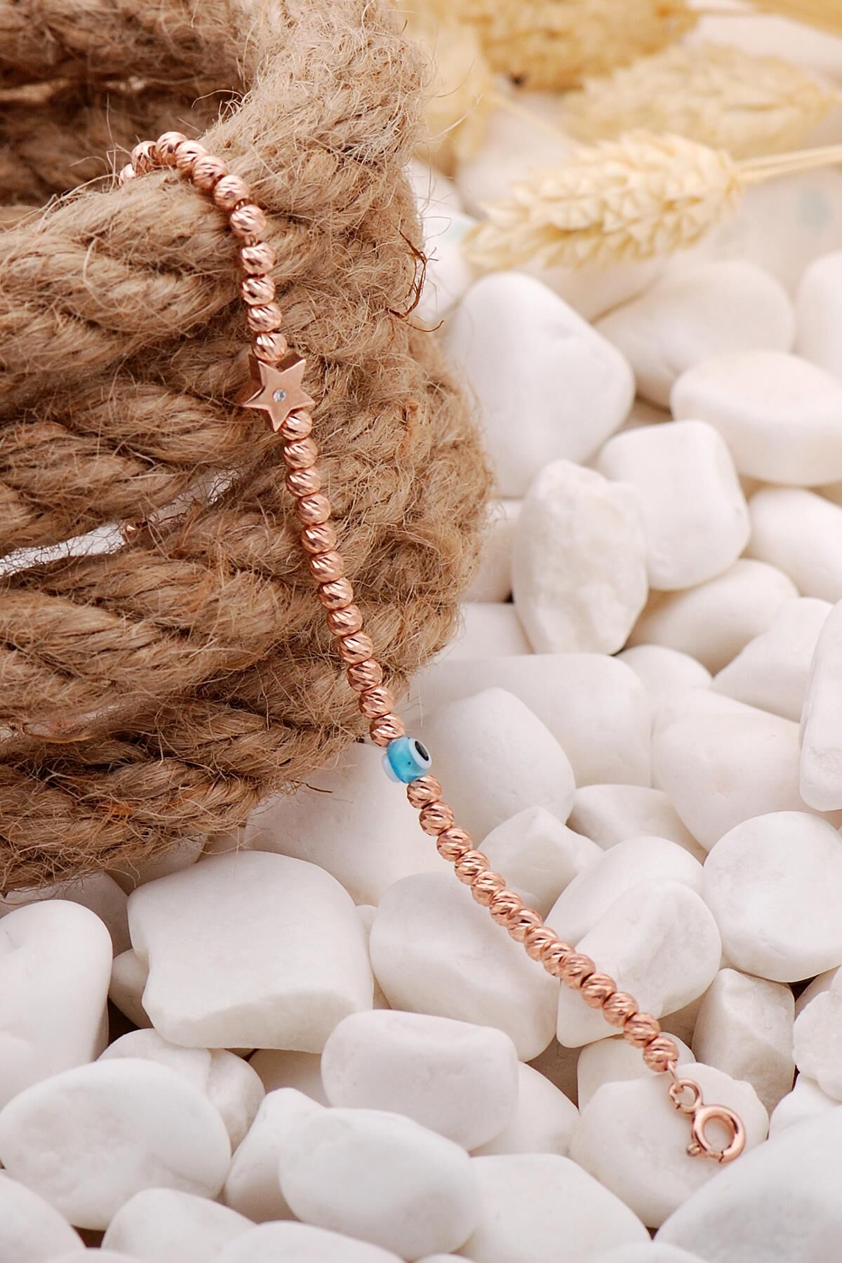 Dorika Yıldız Rose 925 Ayar Gümüş Bileklik 3847