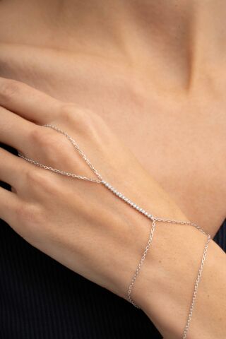 Su Yolu Tasarım Rodyumlu Gümüş Şahmeran 87