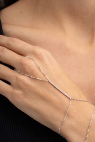 Su Yolu Tasarım Rodyumlu Gümüş Şahmeran 87