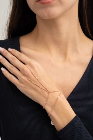 Kalem İşçilikli Gurmet Tasarım Rose Gümüş Şahmeran 90