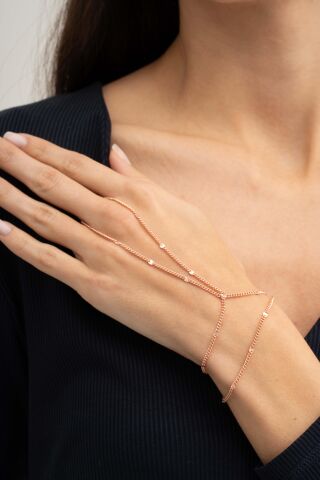 Kalem İşçilikli Gurmet Tasarım Rose Gümüş Şahmeran 90