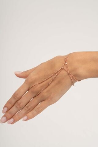 Kalem İşçilikli Gurmet Tasarım Rose Gümüş Şahmeran 90