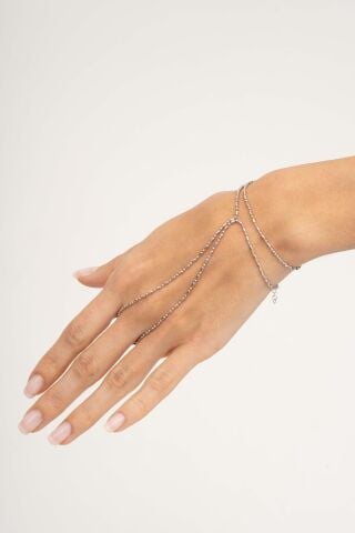 Top Zincir Tasarım Rodyumlu Gümüş Şahmeran 95