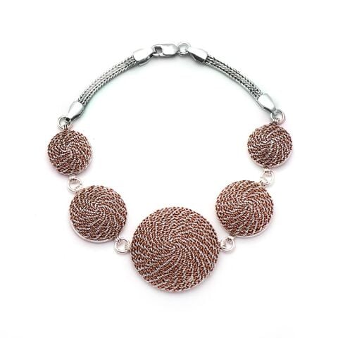 TEL BURMA EL YAPIMI GÜMÜŞ BİLEKLİK 638