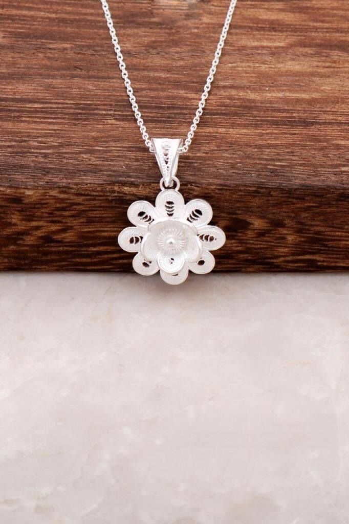 TELKARİ ELİŞİ GÜMÜŞ KOLYE 1419