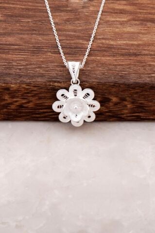 TELKARİ ELİŞİ GÜMÜŞ KOLYE 1419