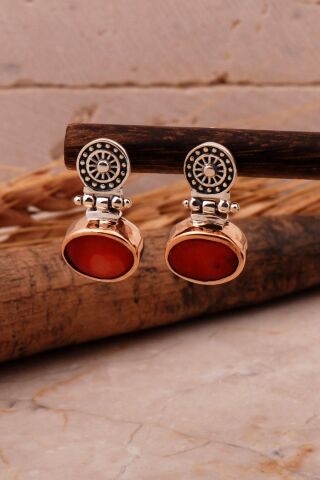 Mercan Antik Tasarım Elişi Gümüş Set 2096