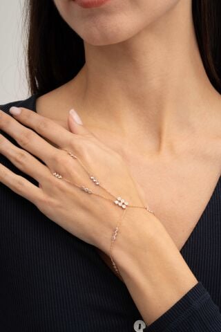 Taşlı Tasarım Rose Gümüş Şahmeran 99