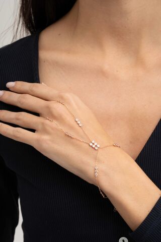 Taşlı Tasarım Rose Gümüş Şahmeran 99