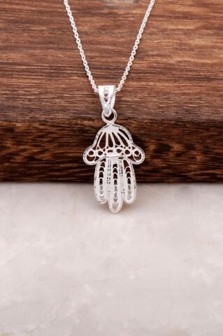 Bereket Eli Telkari Elişi Gümüş Kolye 1428