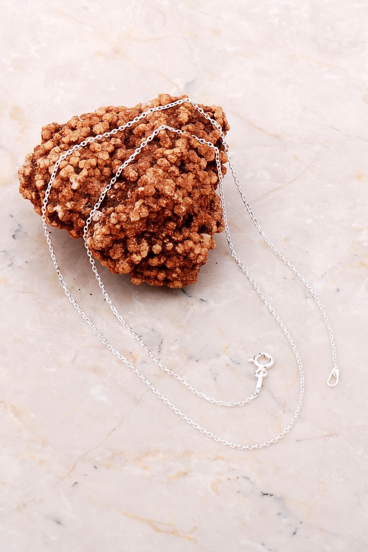 Gümüş 50 Cm İnce Forse Zincir Kolye 79