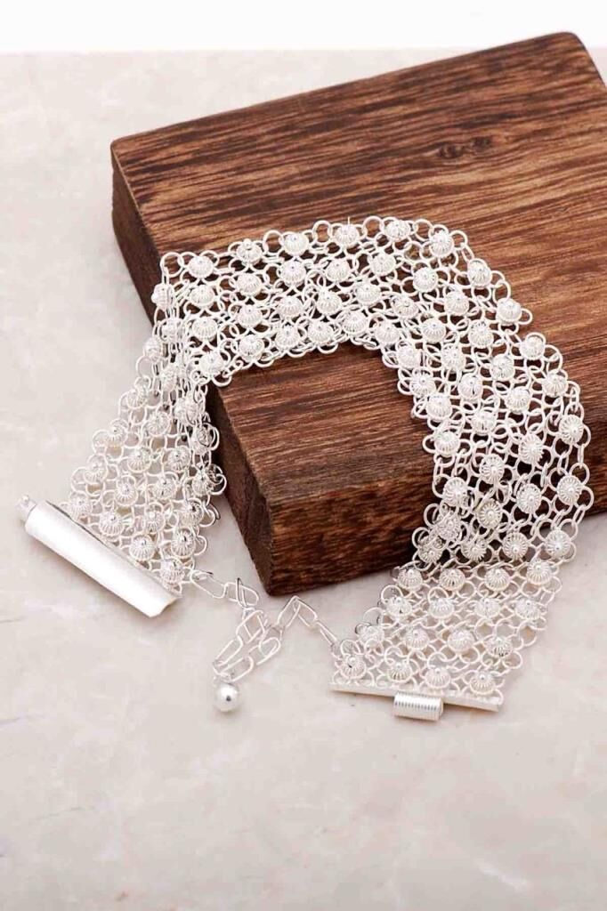 YÖRESEL AKITMA KİŞNİŞ TELKARİ GÜMÜŞ BİLEKLİK 641