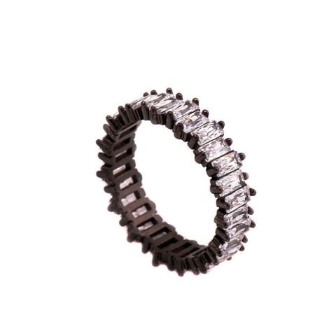 Baget Zirkon Taşlı Gümüş Yüzük 1319