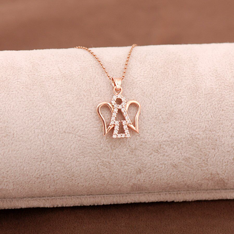 Melek Rose Gümüş Kolye 3648