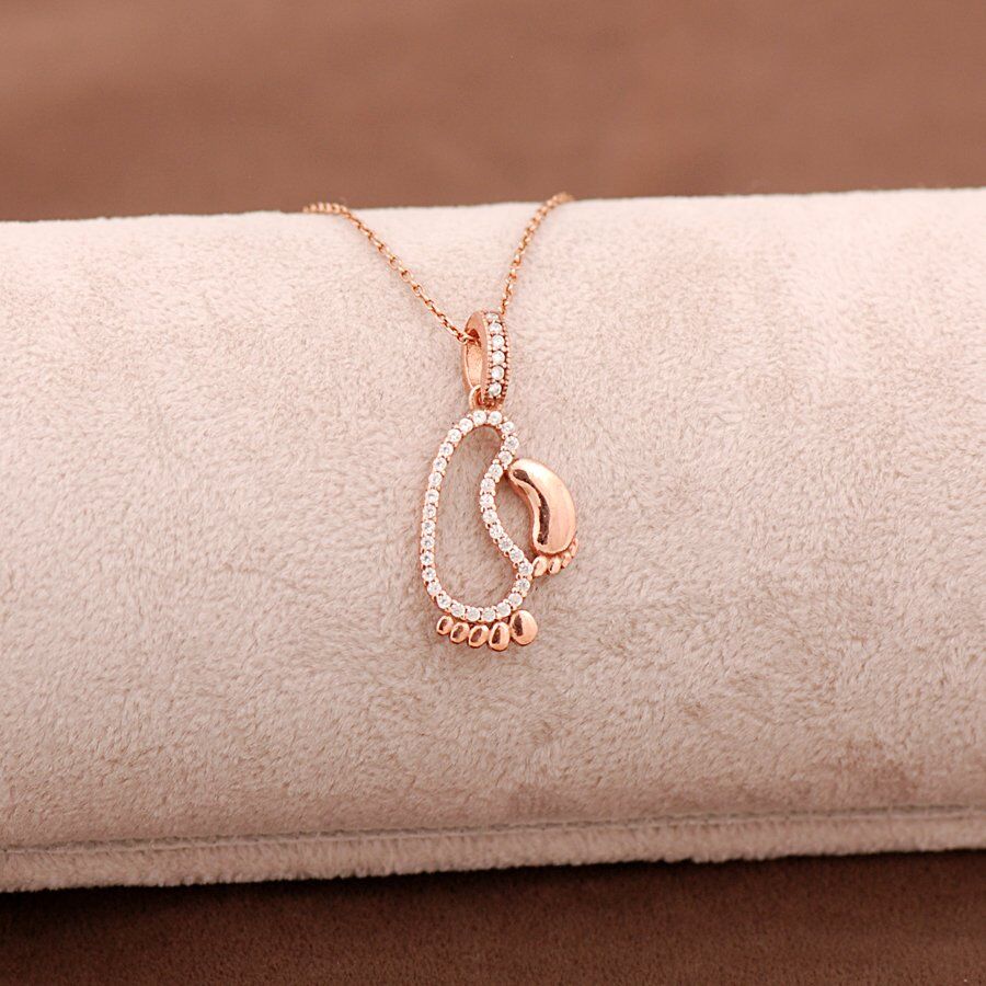 İlk Adım Rose Gümüş Kolye 3655