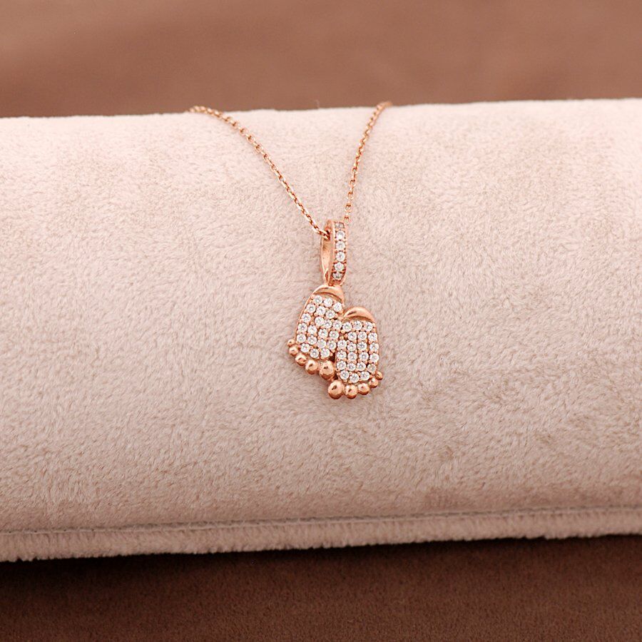 İlk Adım Rose Gümüş Kolye 3659