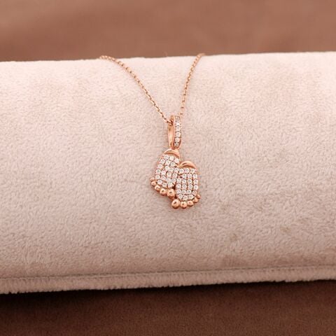 İlk Adım Rose Gümüş Kolye 3659