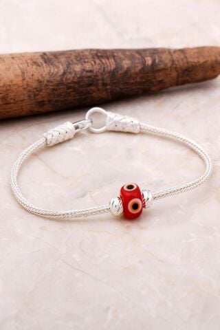 Kazaziye Dorissa Nazar Boncuklu Gümüş Bileklik 3457