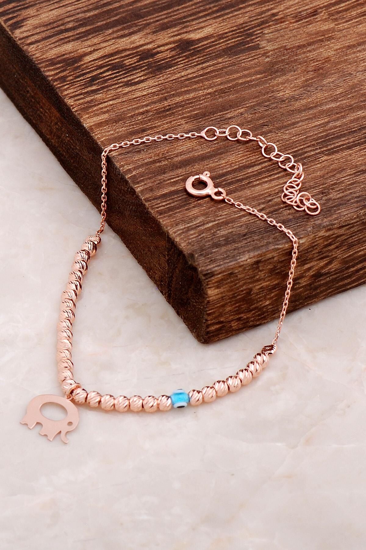 Dorika Fil Tasarım 925 Ayar Gümüş Bileklik 3204