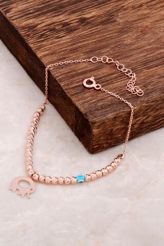 Dorika Fil Tasarım 925 Ayar Gümüş Bileklik 3204