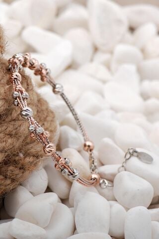 Dorika Rodyumlu Tasarım 925 Ayar Gümüş Bilezik 05