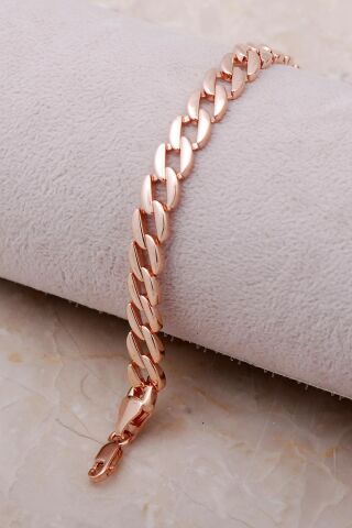 Rose Gümüş Gurmet Zincir Bileklik 3472