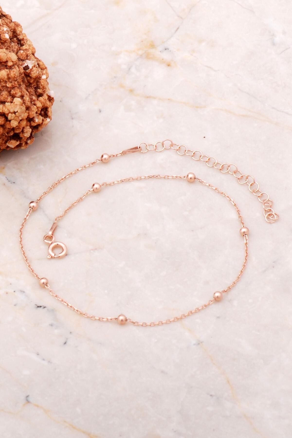 Top Top Rose Gümüş Büyük Beden Bileklik 4766