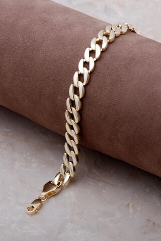 Altın Yaldızlı Gurmet Zincir Bileklik 3473