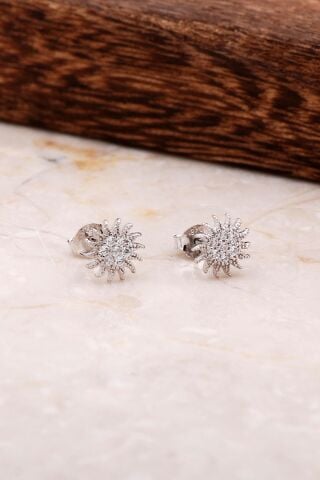 Güneş Tasarım Gümüş Küpe 4815