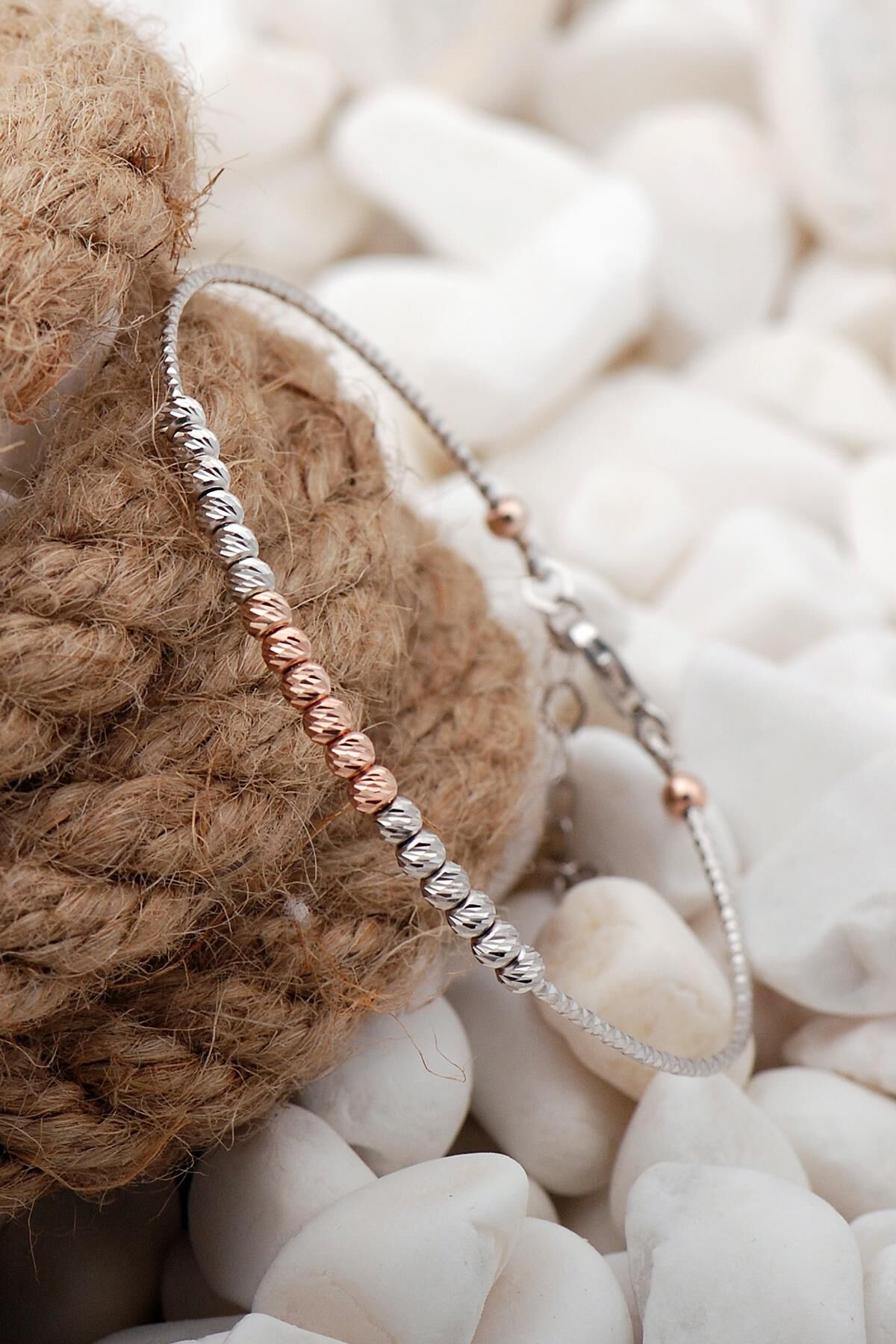 Dorika Rodyumlu 925 Ayar Gümüş Bilezik 11