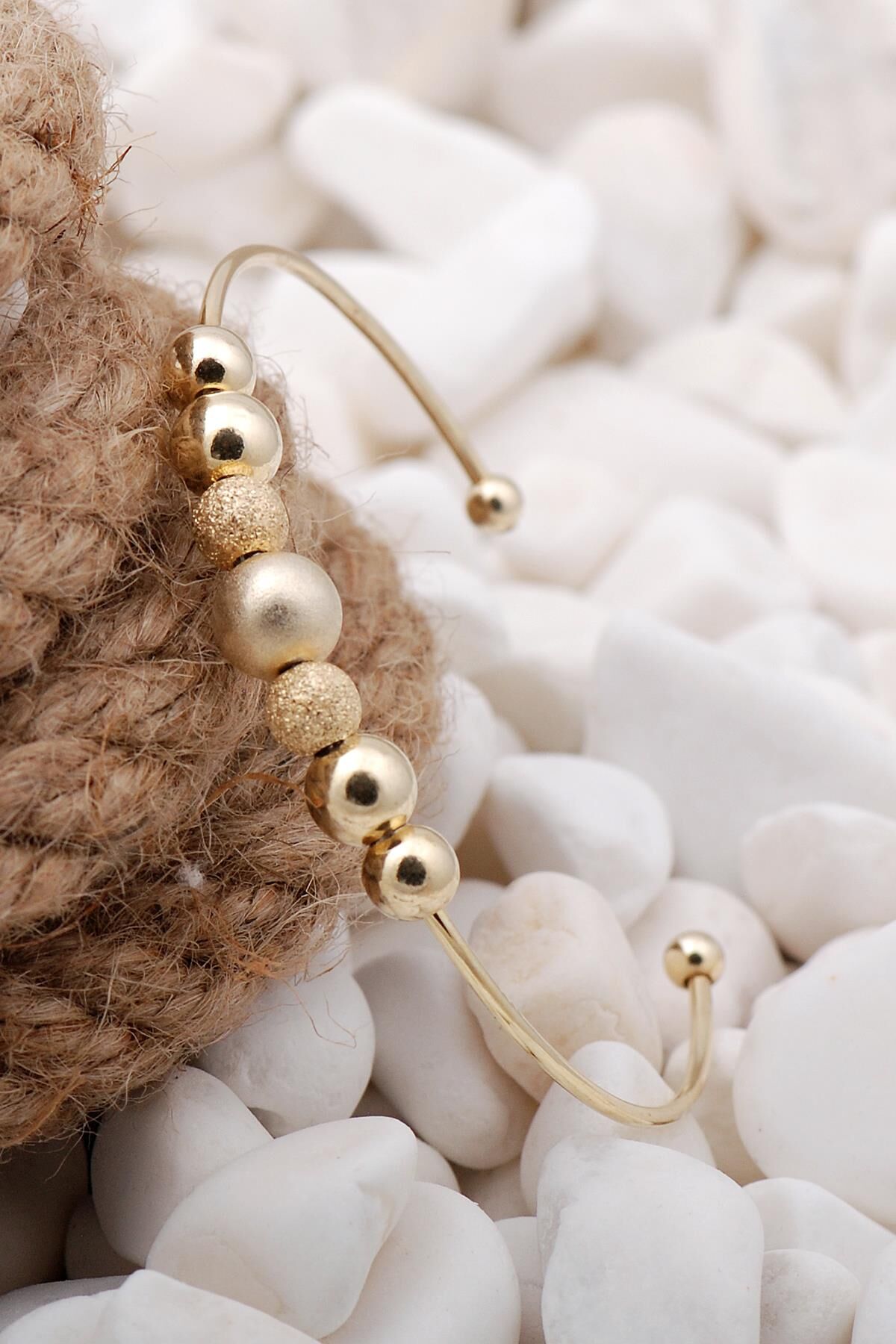 Dorissa Altın Yaldızlı Gümüş Kelepçe Bilezik 13