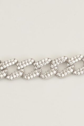 Taşlı Gurmet Gümüş Zincir Bileklik 3476