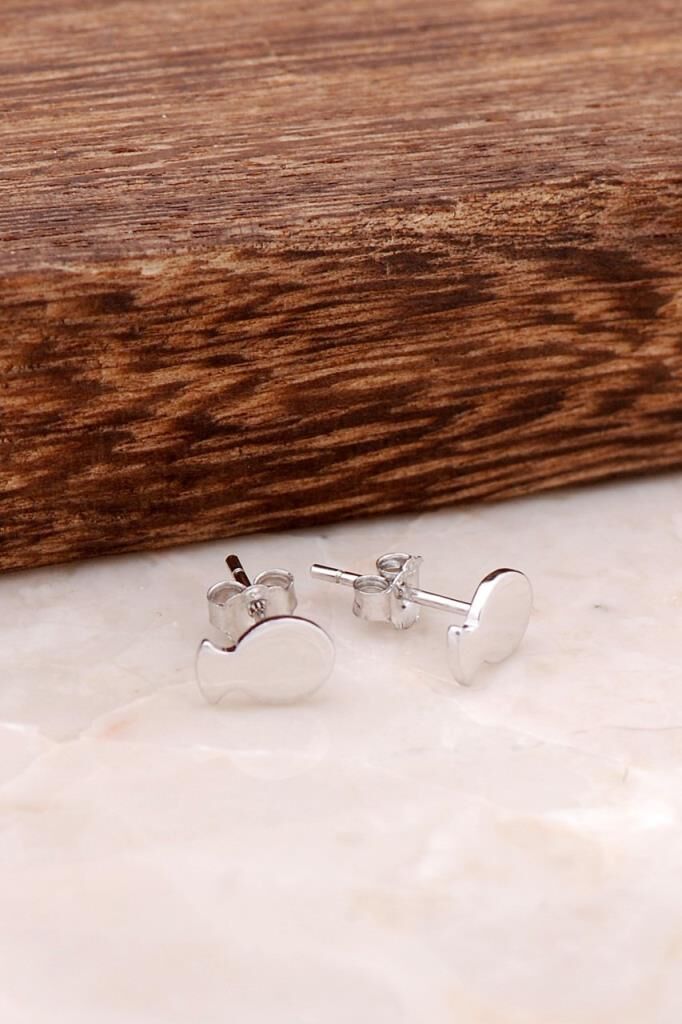 Balık Tasarım Elişi Gümüş Küpe 3835