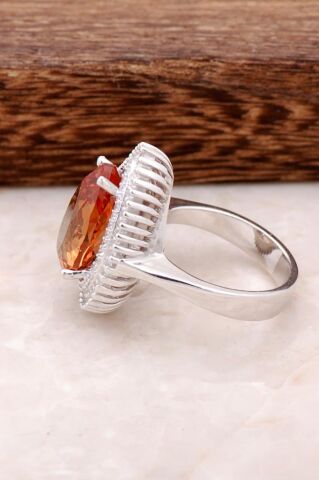 Sultan Taşlı Tasarım Gümüş Yüzük 1747